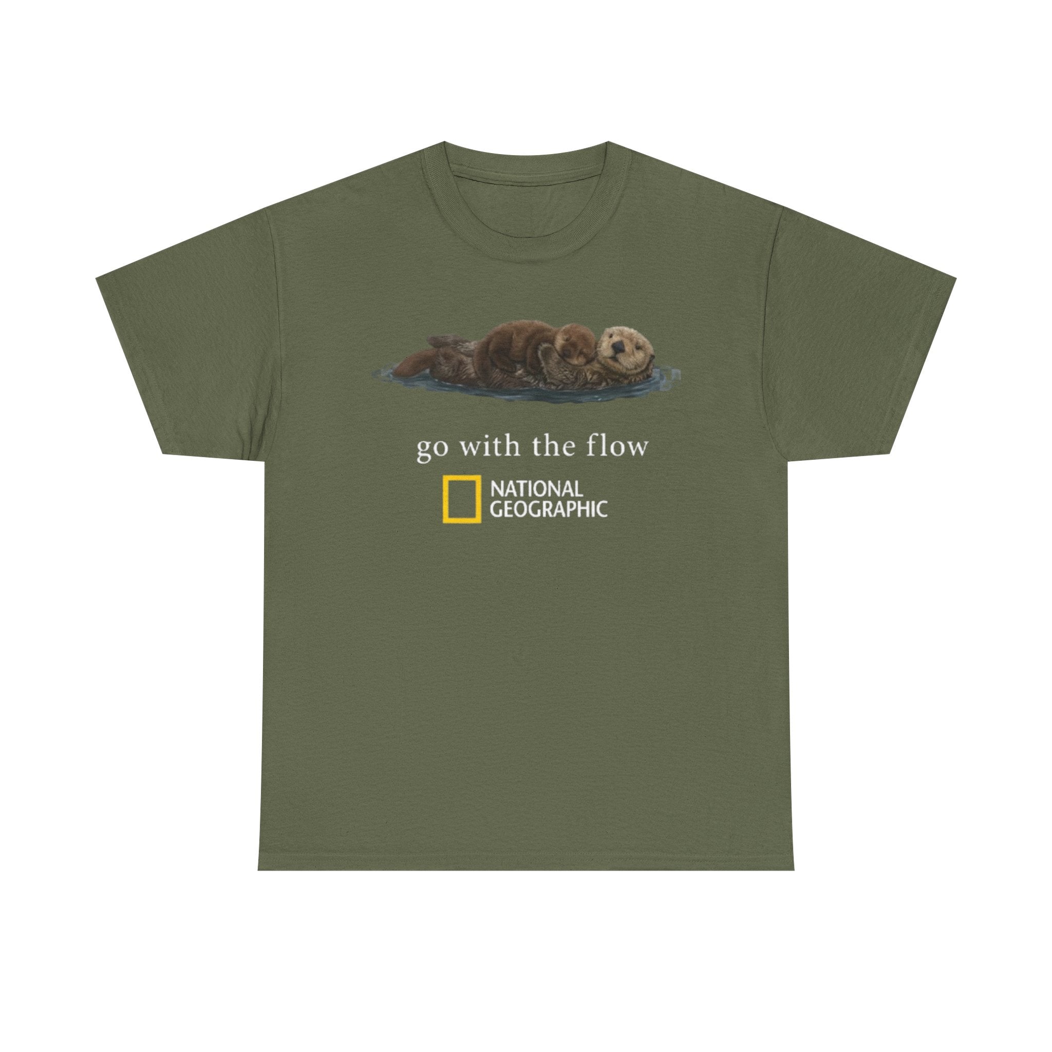 National Geographic Go With the Flow Vintage T-Shirt Reprint