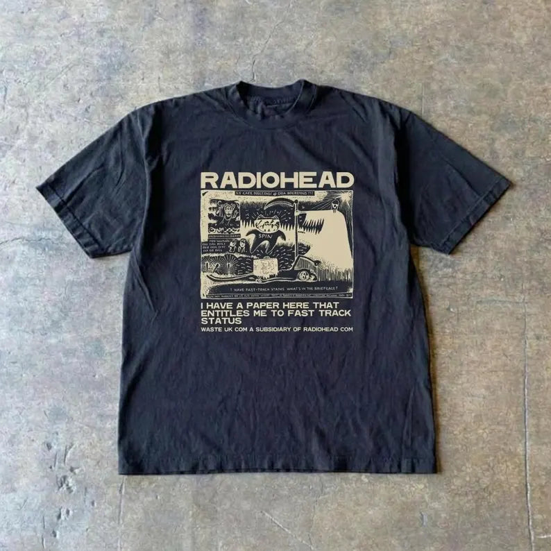 Radiohead WasteUK Vintage T-Shirt Reprint